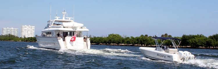 yacht tender tow line